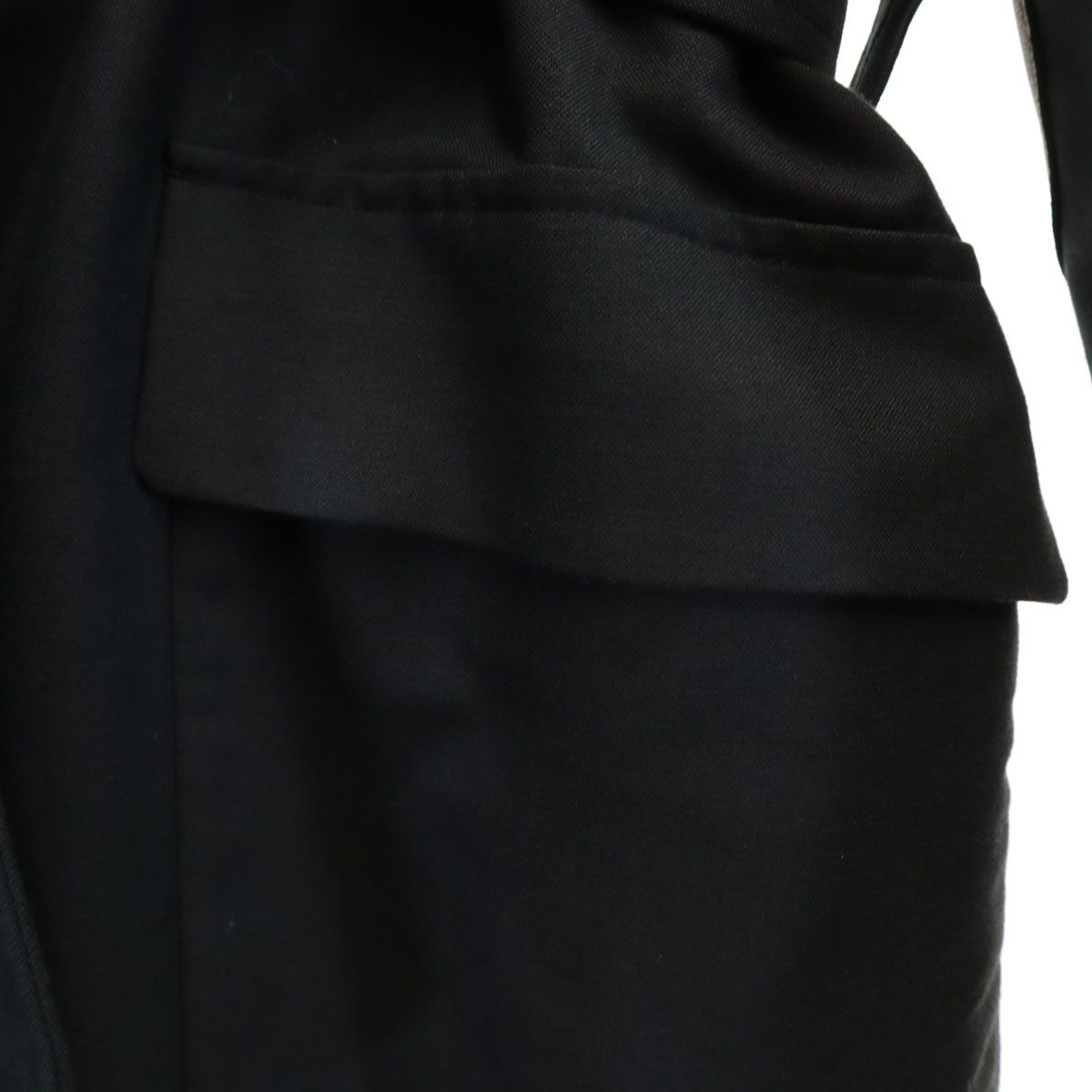 Drawer ドゥロワー 日本製 ステンカラーコート 36 ブラック ライナーベスト付き レディース Drawer ドゥロワー 日本製 ステンカラーコート 36 ブラック ライナー