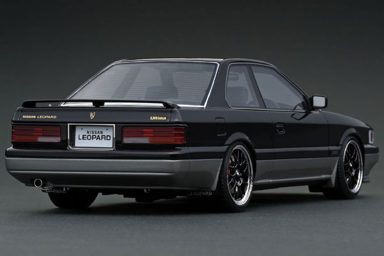 イグニッションモデル 1 18 日産 レパード アルティマ V 30 TWINCAM TURBO F 31 ブラック シルバー ignition model Nissan Leopard Ultima IG 3818