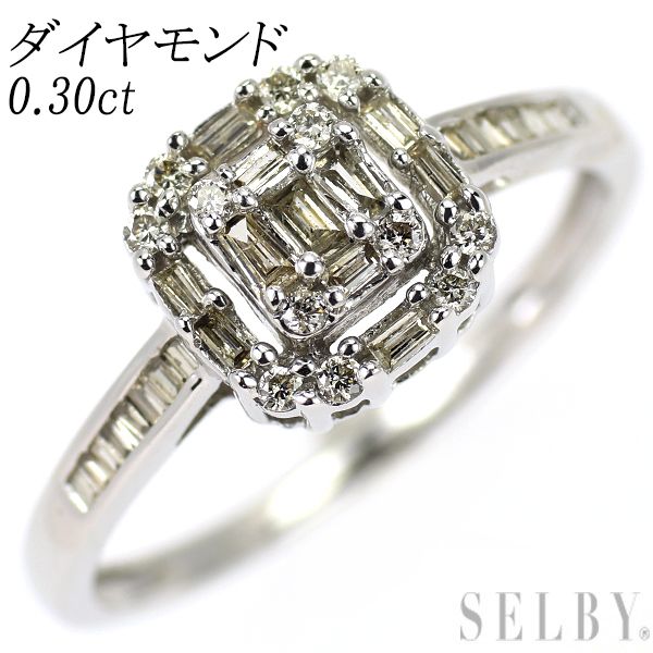 K18WG ダイヤリング　D 0.30 K18WG ダイヤモンド リング 0.30ct - メルカリ