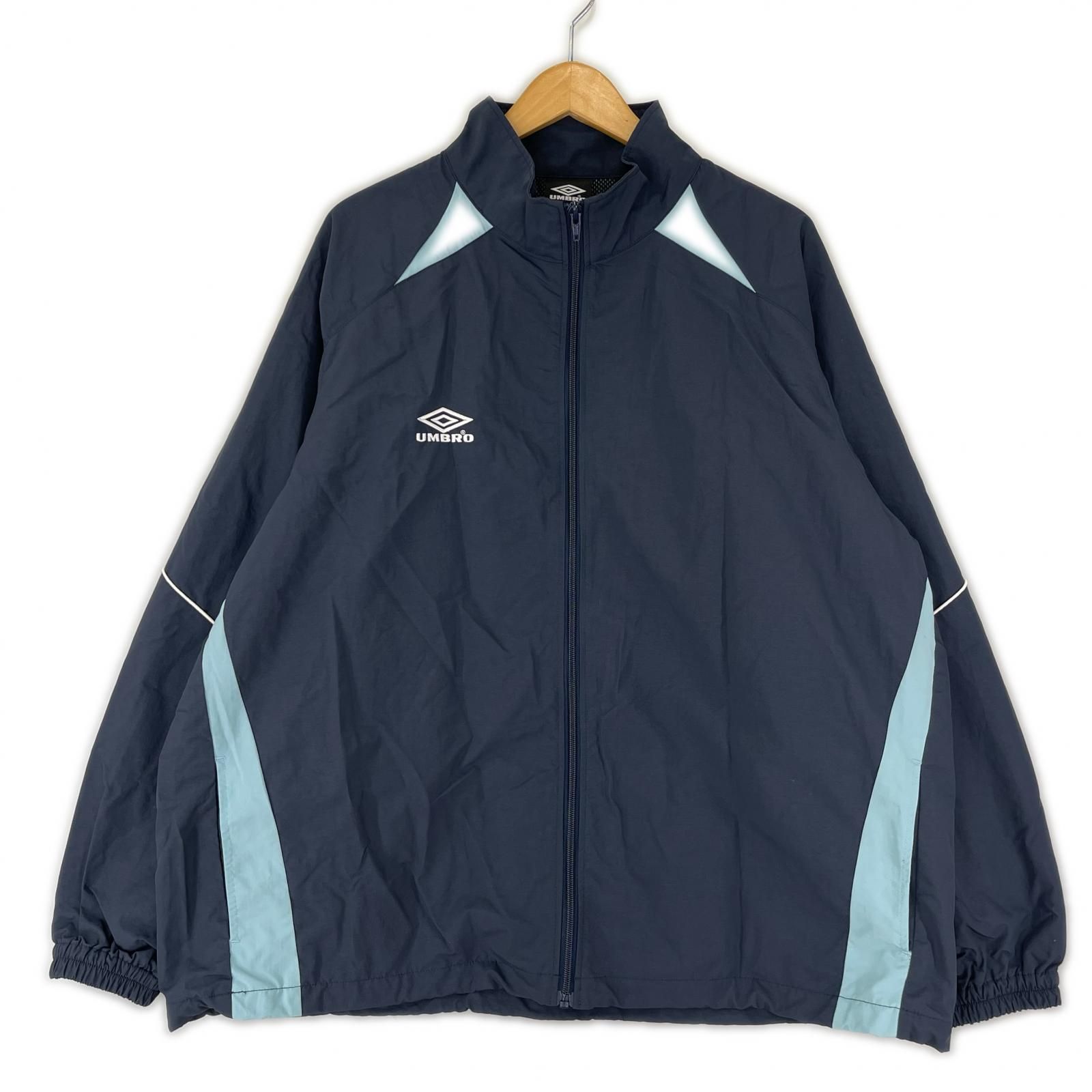umbro アンブロ ジップアップナイロンジャケット sizeL/ネイビー