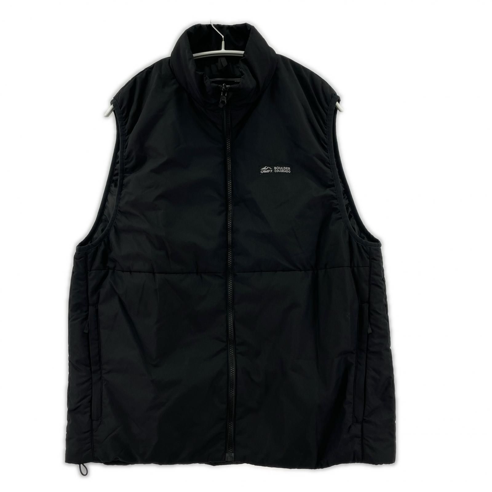 CAMP7 キャンプセブン 中綿ベスト sizeXL/ブラック - メルカリ