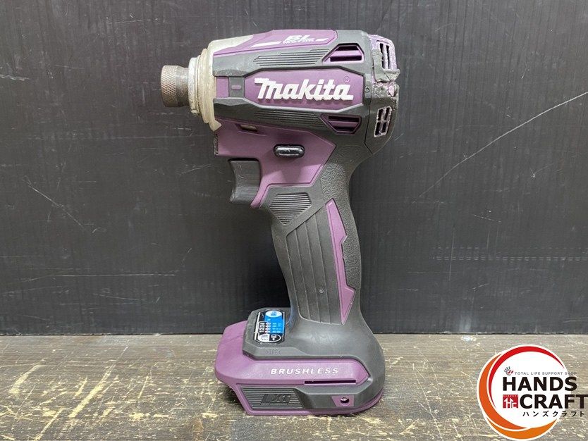 品 makita マキタ TD 172 DZ インパクトドライバ 18 V用 紫 最大トルク 180 N m 本体のみ ライト不良 点灯しません