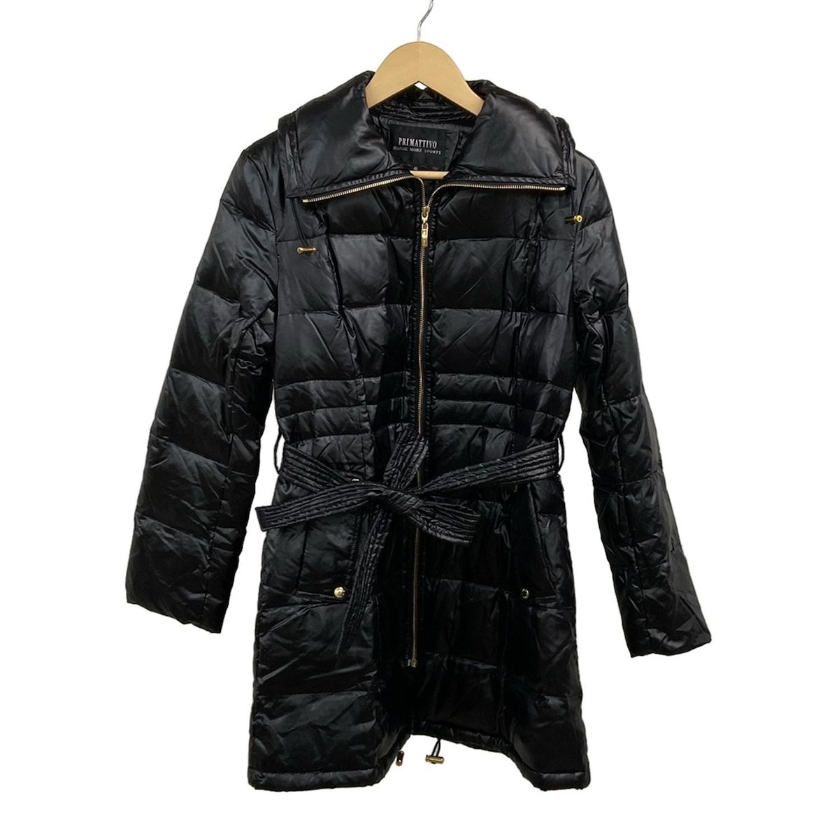 HANAE MORI(ハナエモリ) ダウンコート サイズ40 M レディース美品 - 黒