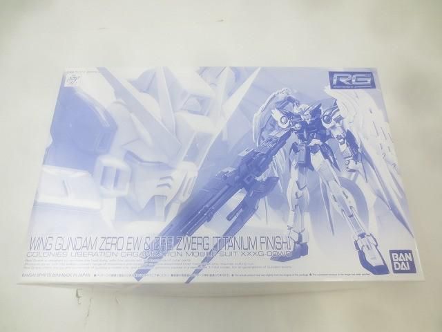 未組立 プラモデル RG 1 144 ウイングガンダム ゼロ EW＆ドライツバーク チタニウムフィニッシュ