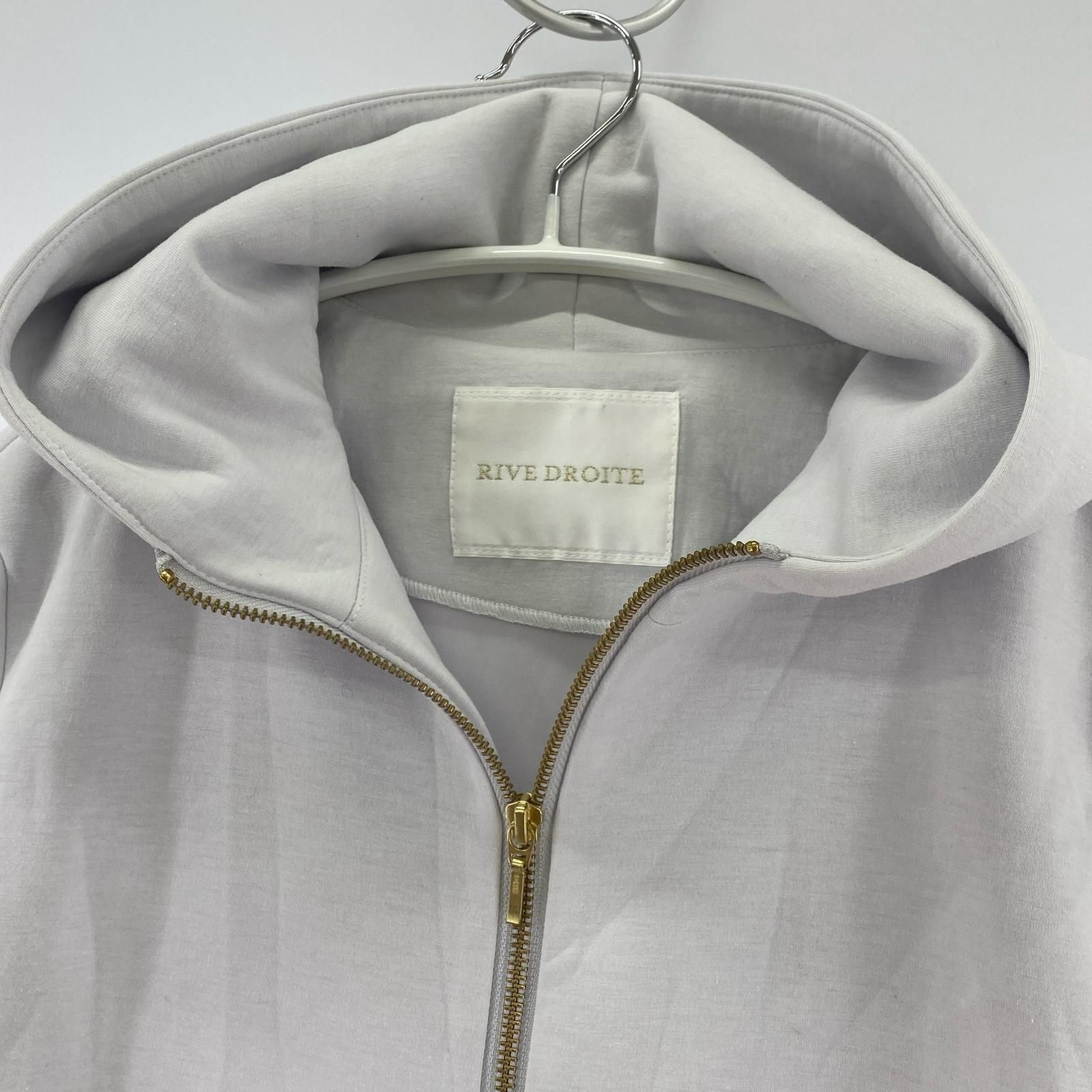 RIVE DROITE リヴドロワ ダブルジップ フーデッドジャケット size02