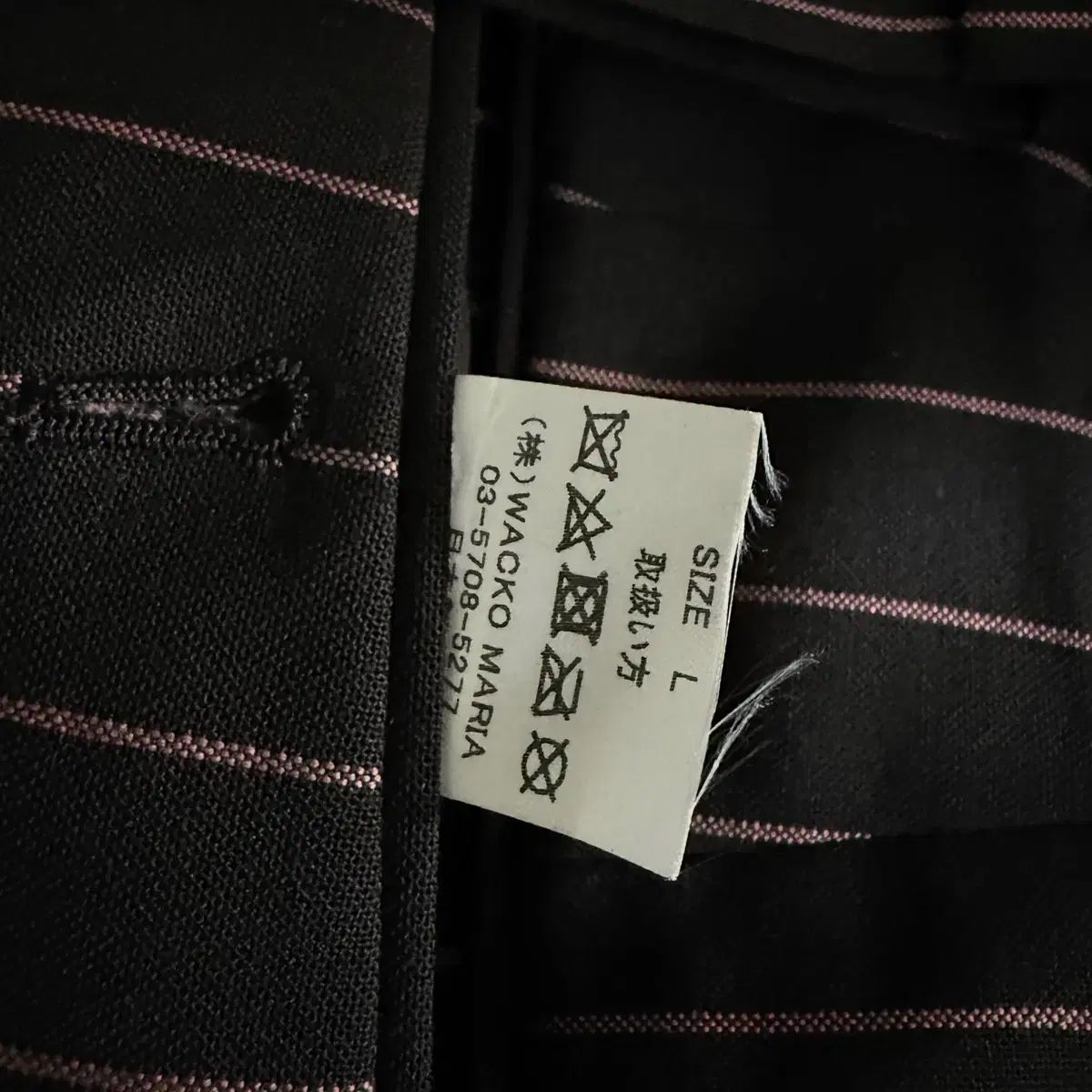  ワコマリア ドメル ストライプ セットアップ ビジネススーツ スーツ