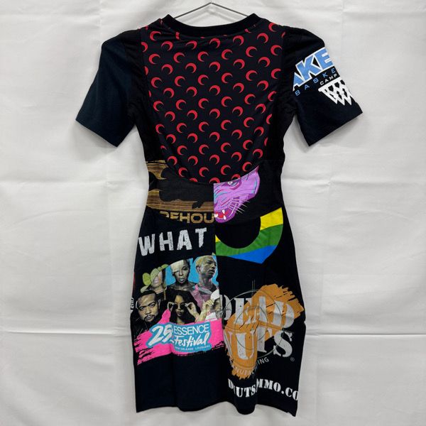 marine serre Regenerated グリッタードレス Beige & Pink Regenerated Maxi Dress by Marine Serre on Sale