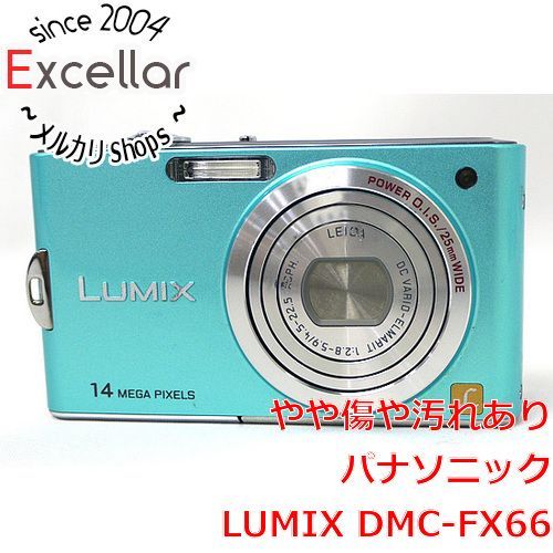 bn:17] Panasonic LUMIX DMC-FX66-A ブルー/1470万画素 液晶画面いたみ