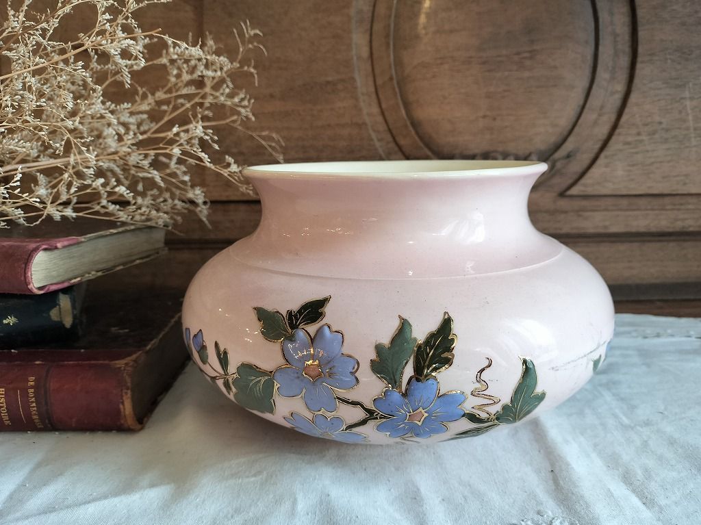 ウェッジウッド　コロンビア　パウダールビー　ディナープレート　27.5cm フランス アンティーク Luneville 陶器 ポット 花瓶 絵つき 1900年