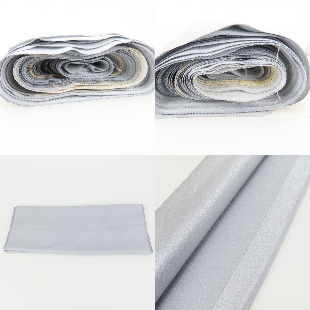  反物 訪問着 正絹 シルバー系 グレー 八掛付き 裁断済み 和装 呉服 和服 きもの レディース 女性 その他 着物反物