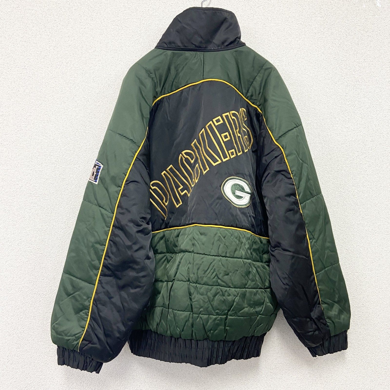 古着 used PRO PLAYER NFL フルジップナイロンジャケット 濃緑