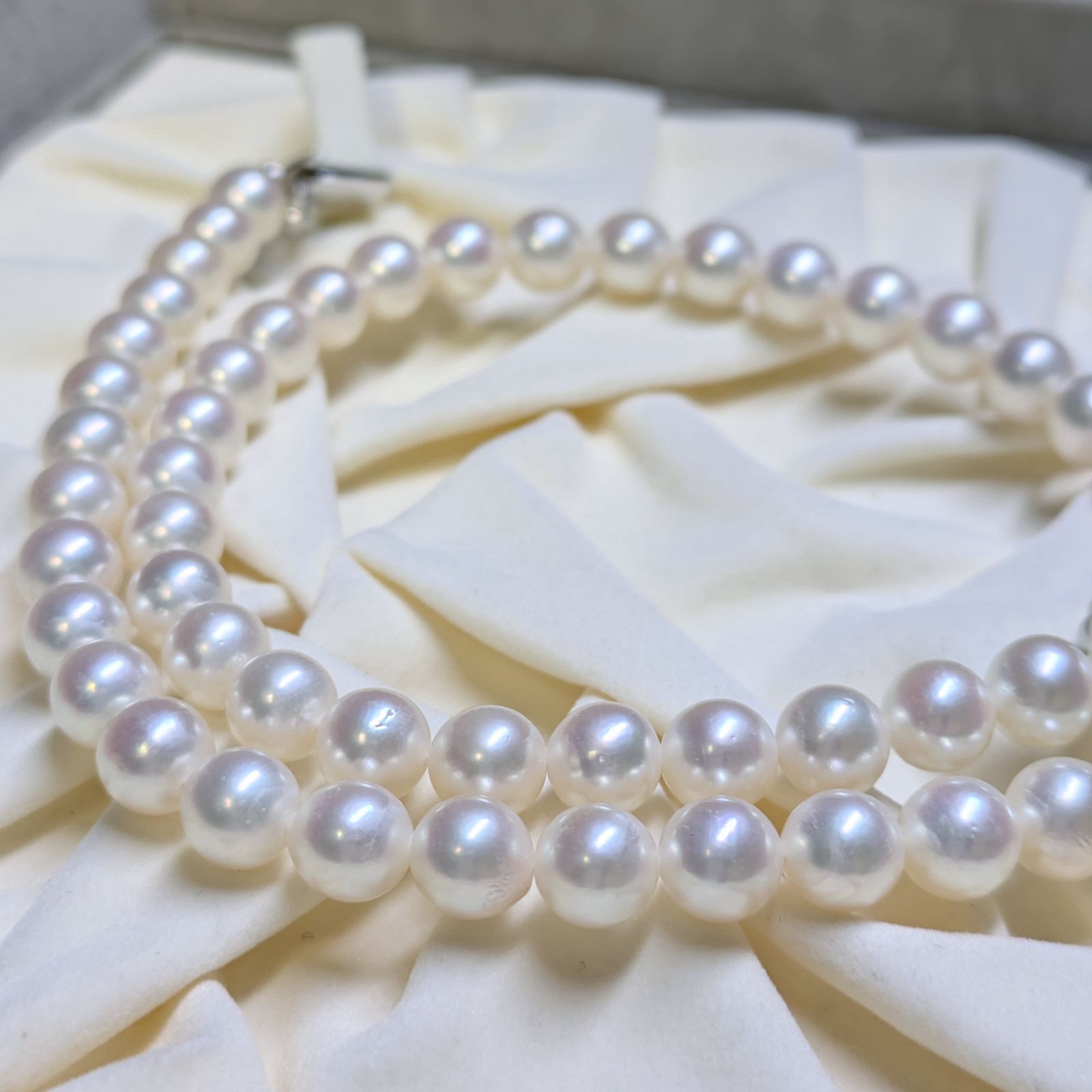 TASAKI アコヤパールネックレス SV 7.0-7.5mm 29.8g 本真珠 田崎真珠