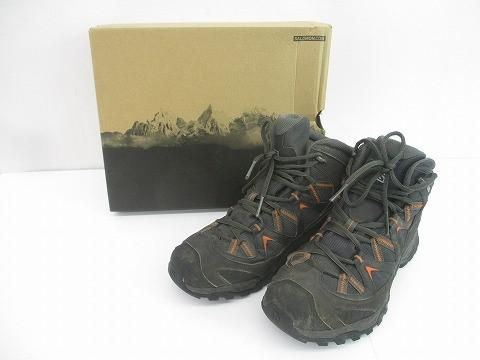 SALOMON サロモン WIDE MID GTX トレッキングシューズ 26 cm ブラック メンズ