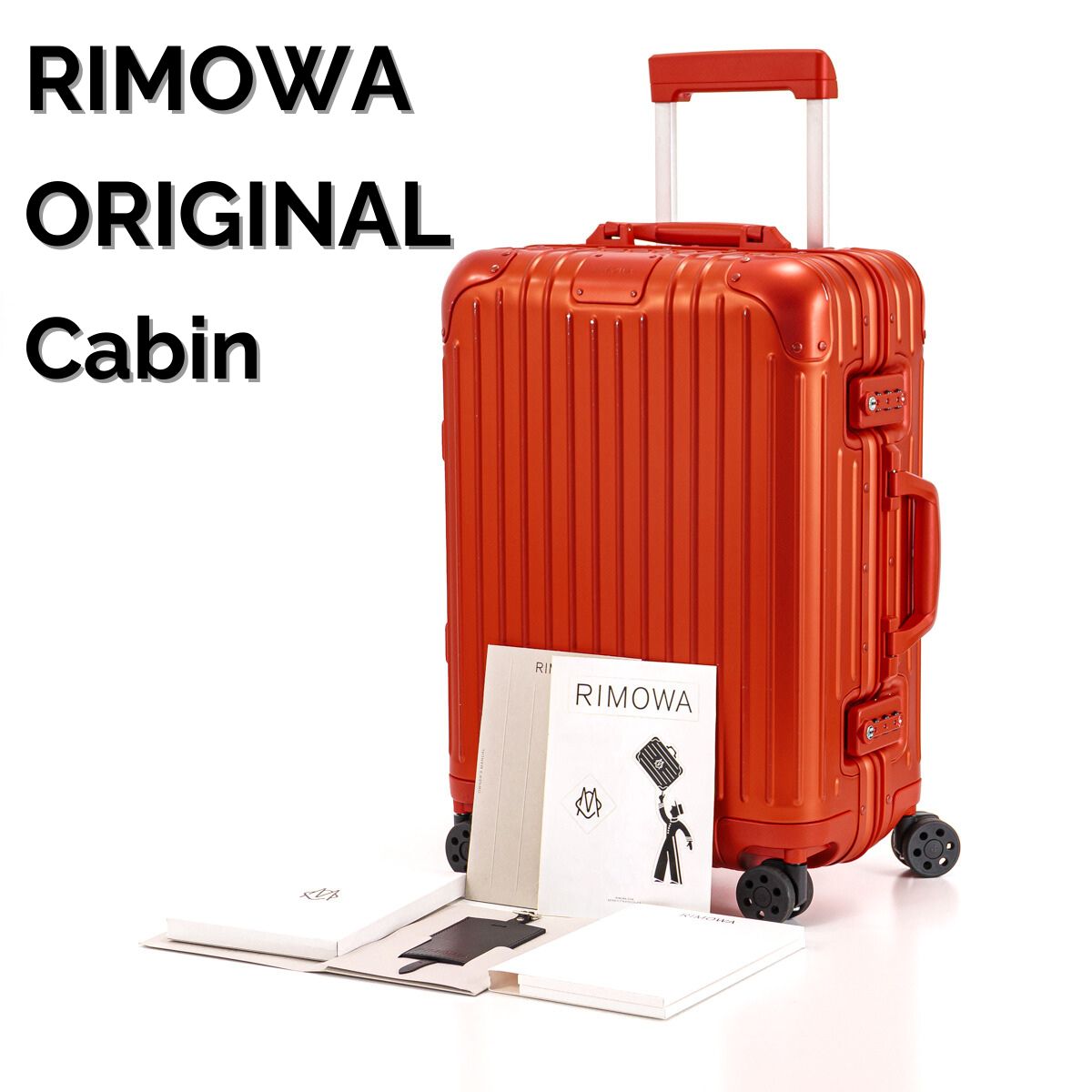 RIMOWA リモワ CABIN オリジナルキャビン 35 L 4輪 TSAロック スカーレットレッド 赤 アルミ スーツケース キャリーバッグ