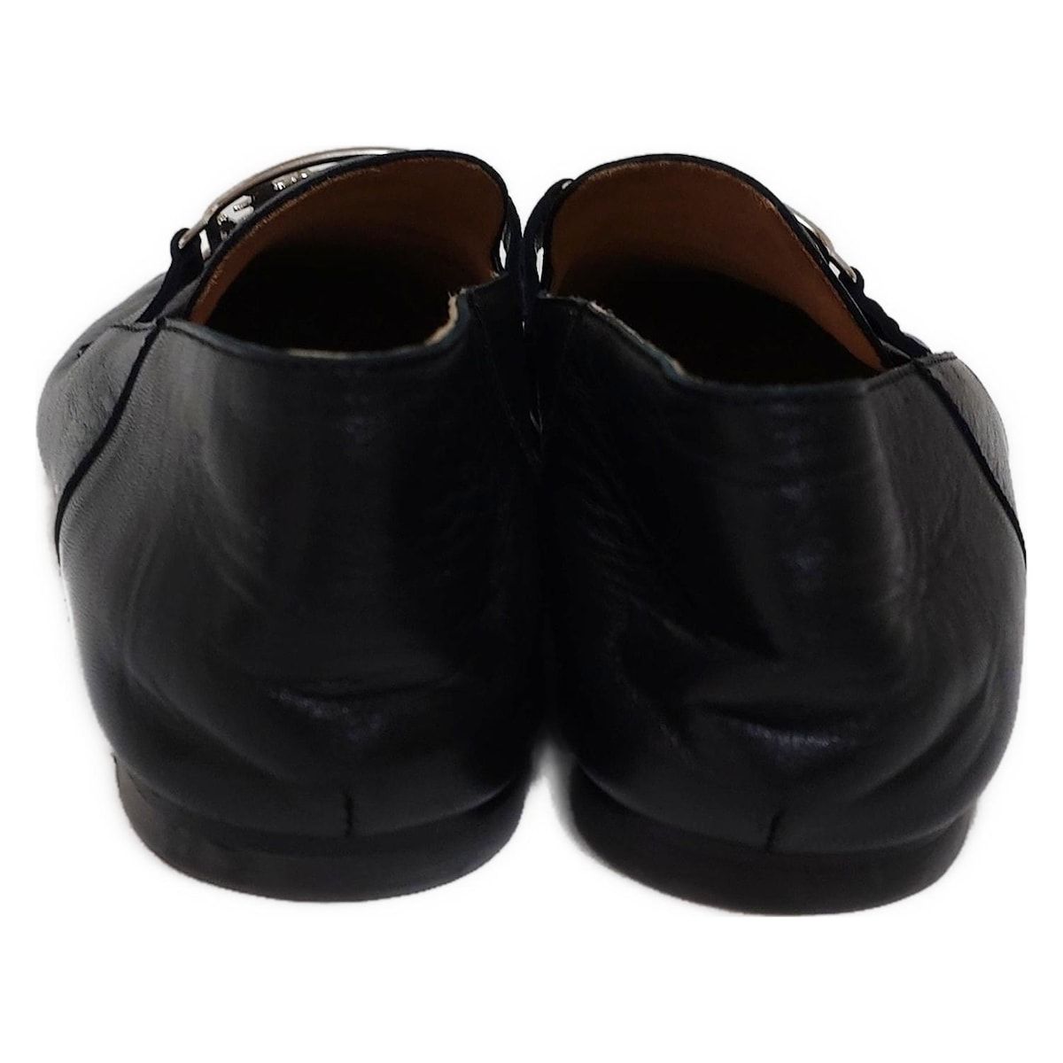 HERMES(エルメス) ローファー 37 レディース タイム 191255Z 黒