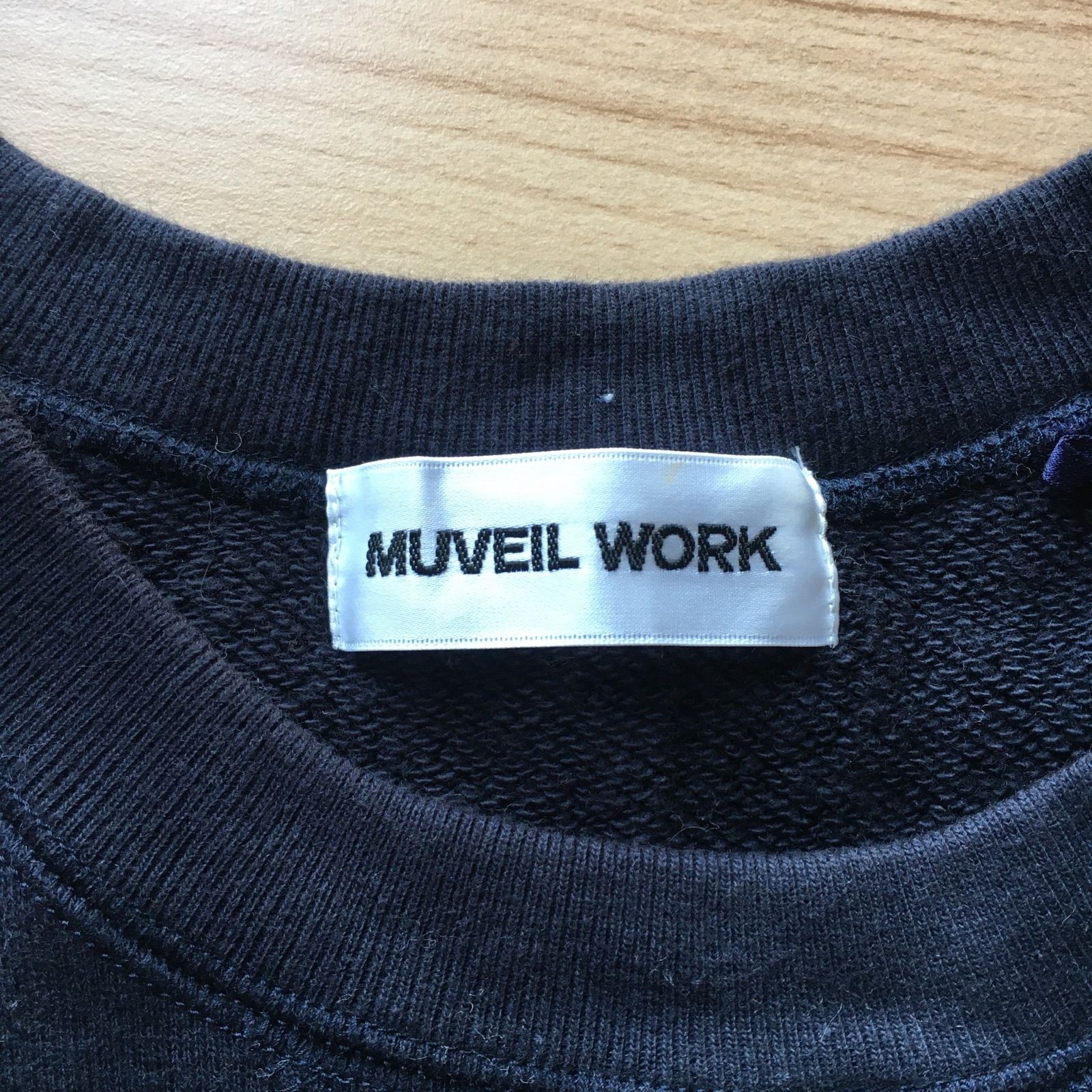 ミュベールワーク ハスキー犬 トレーナー レディース 38 ネイビー