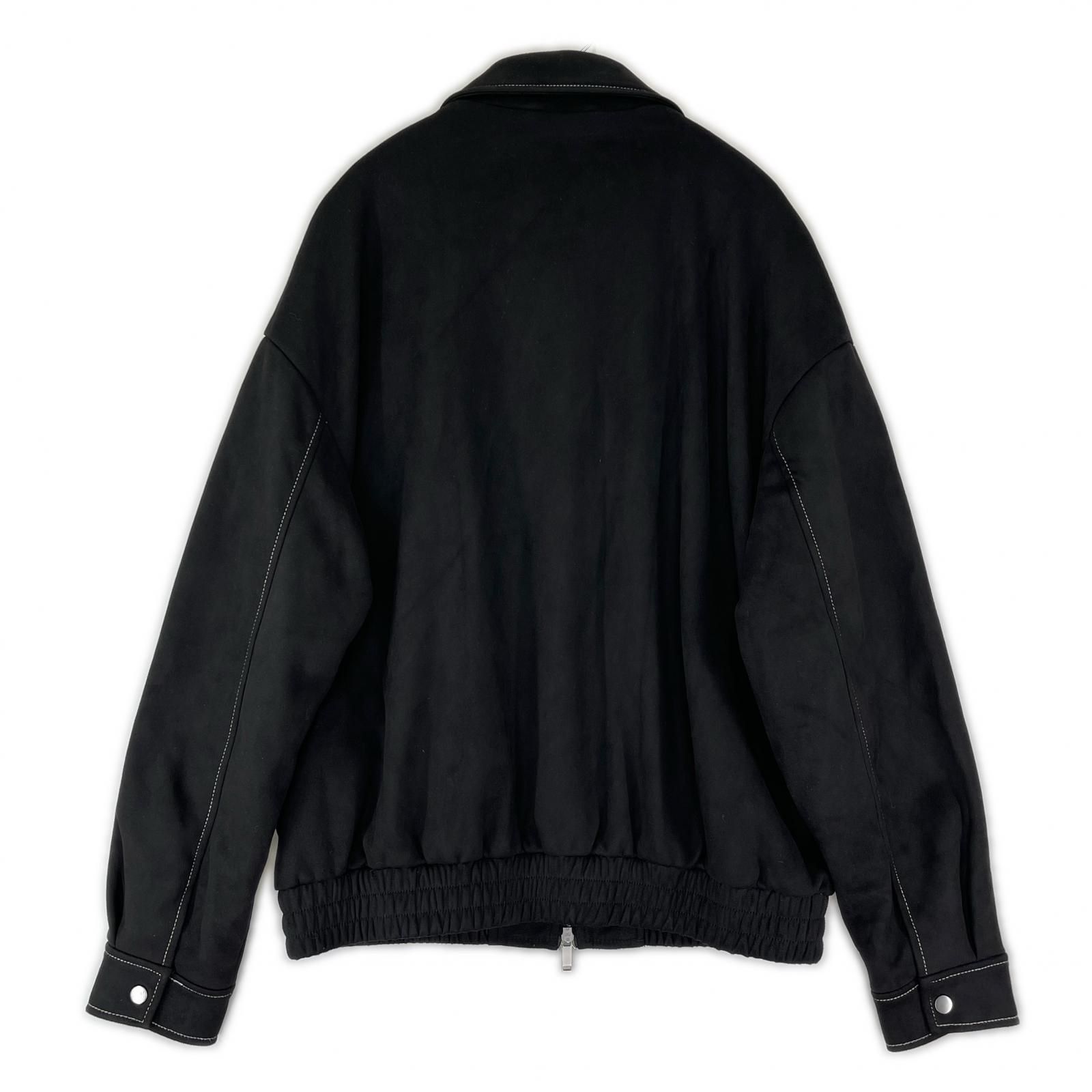 ZARA ザラ スエード調 ダブルジッパージャケット sizeEURL/ブラック 