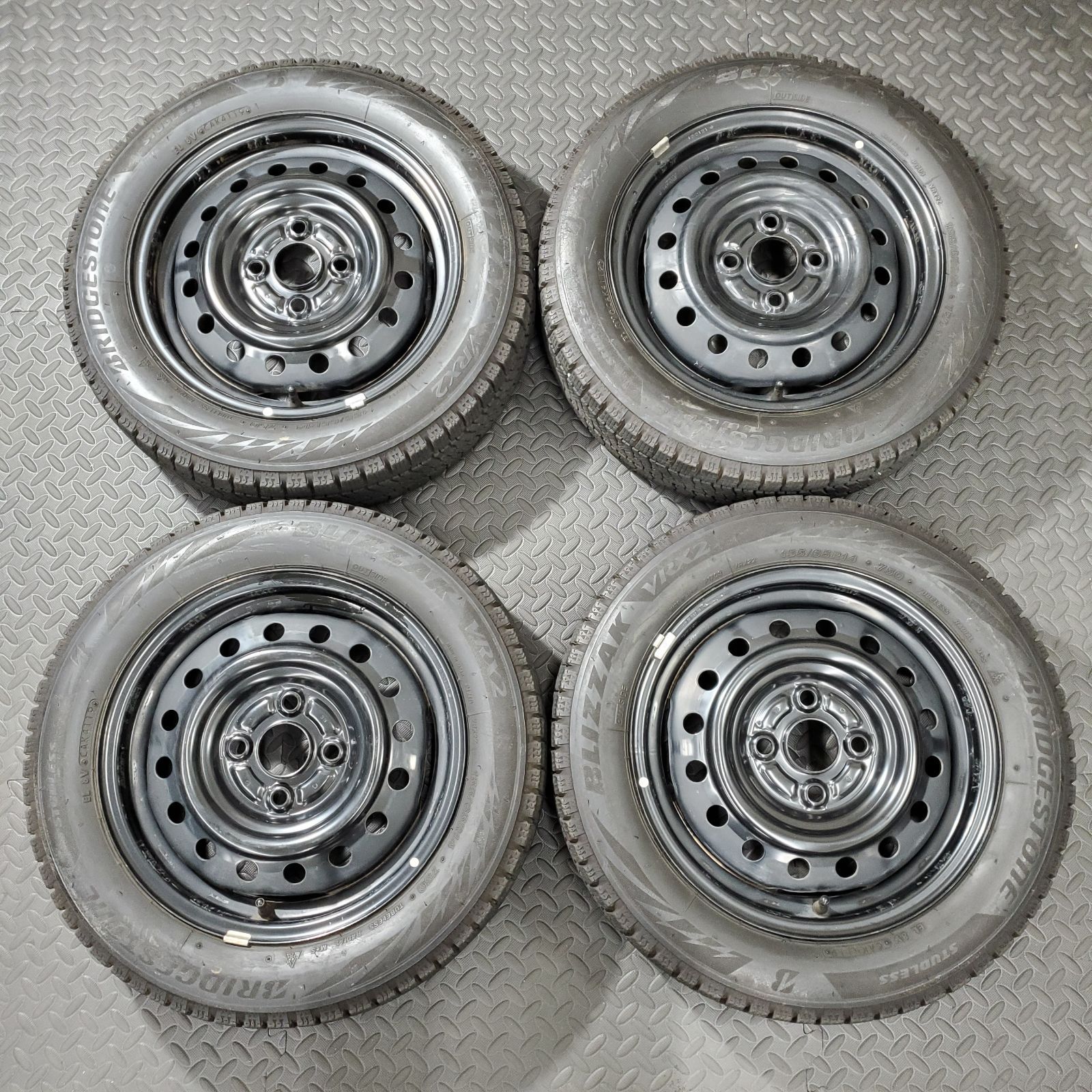 19年製 155/65R14 ブリヂストン VRX2 スズキ アルト ワゴンR