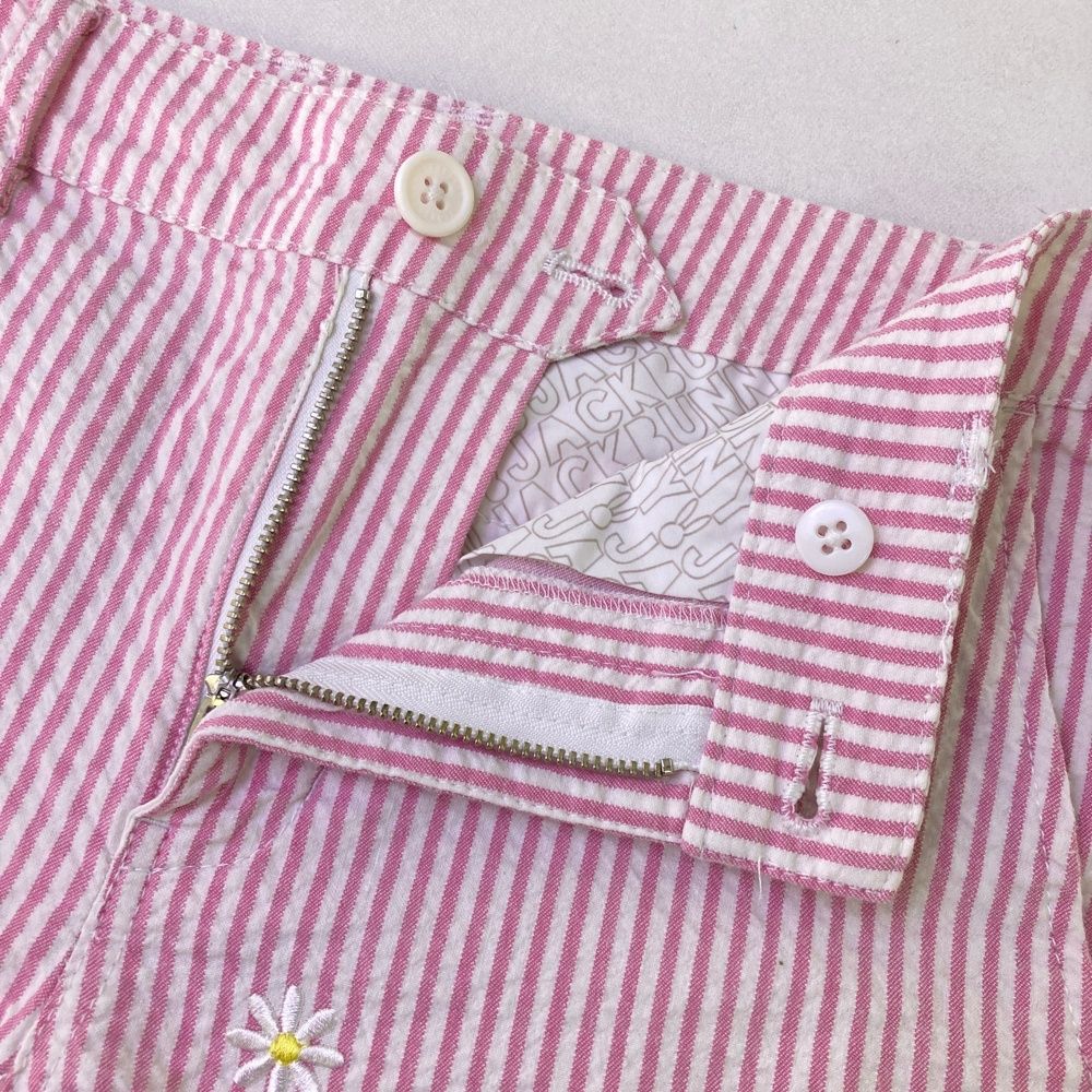 Jack Bunny! レディース ゴルフパンツ サイズ0 赤/白ストライプ Jack Bunny! レディース ゴルフパンツ サイズ0 赤/白ストライプ Jack