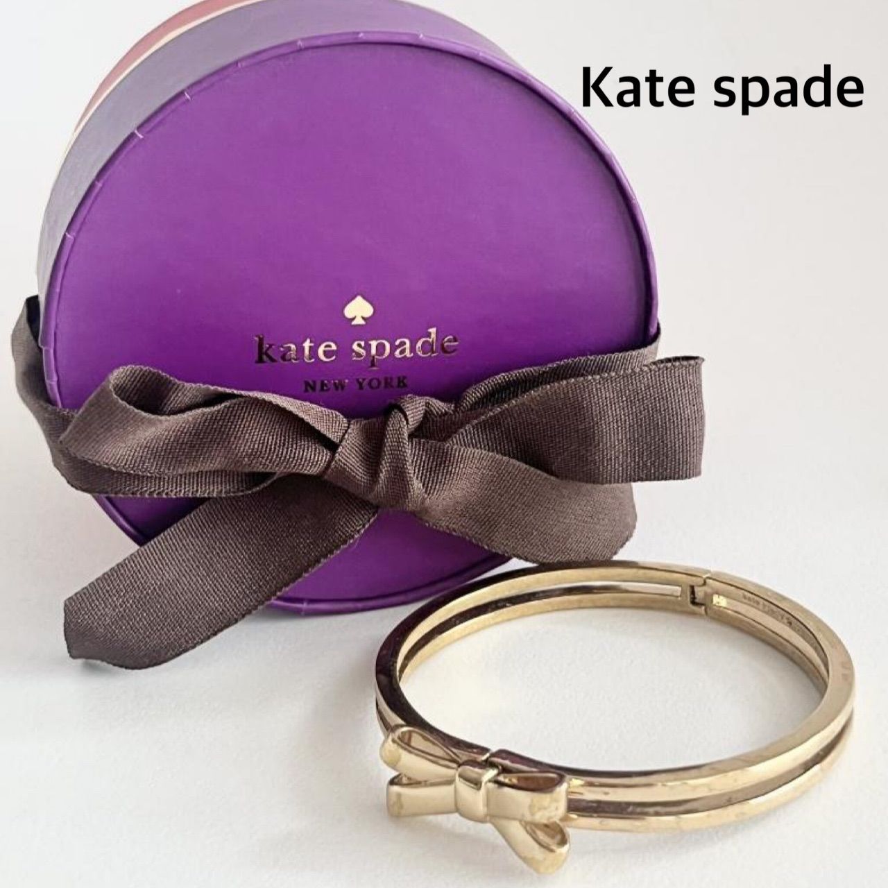 Kate spade ケイトスペード リボンバングル ゴールド アクセサリー 