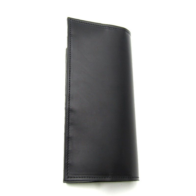 ♥ グレンロイヤル 長財布 03-5594 LONG WALLET W ZIP 小銭入れ付 ブライドル スコットランド製 ブラック 黒