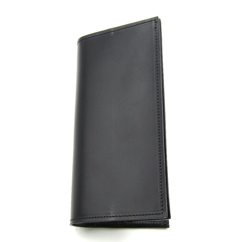 ♥ グレンロイヤル 長財布 03-5594 LONG WALLET W ZIP 小銭入れ付 ブライドル スコットランド製 ブラック 黒