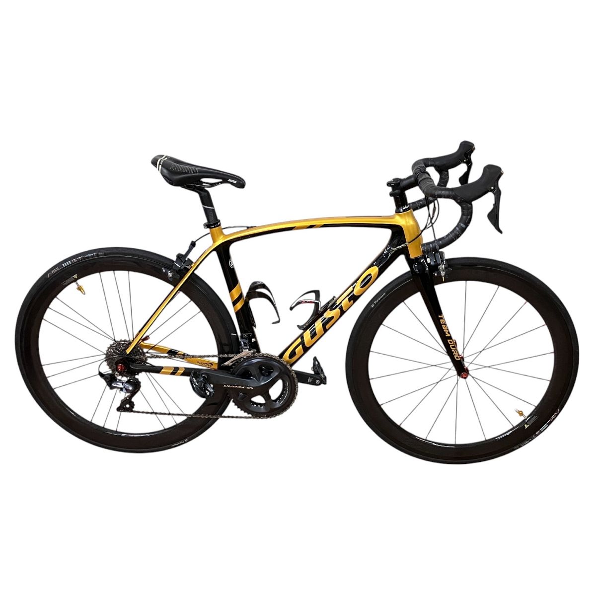 GUSTO グスコ RCR DURO Team Limited 2019年モデル ゴールド カーボンフレーム Shimano Ultegra 11 S ロードバイク 良好
