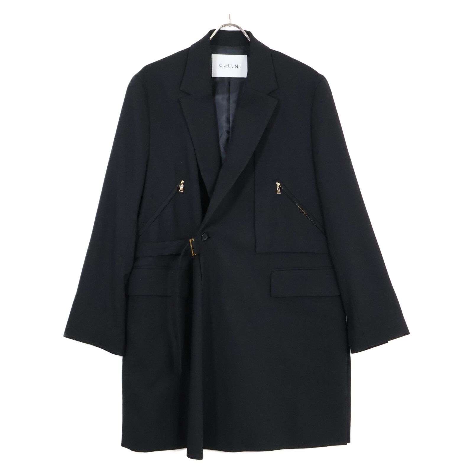 CULLNI クルニ 【DJ松永ｺﾗﾎﾞ】112654026 ﾌﾞﾗｯｸ ﾀｲﾛｯｹﾝ ﾃｰﾗｰﾄﾞｼﾞｬｹｯﾄ 1