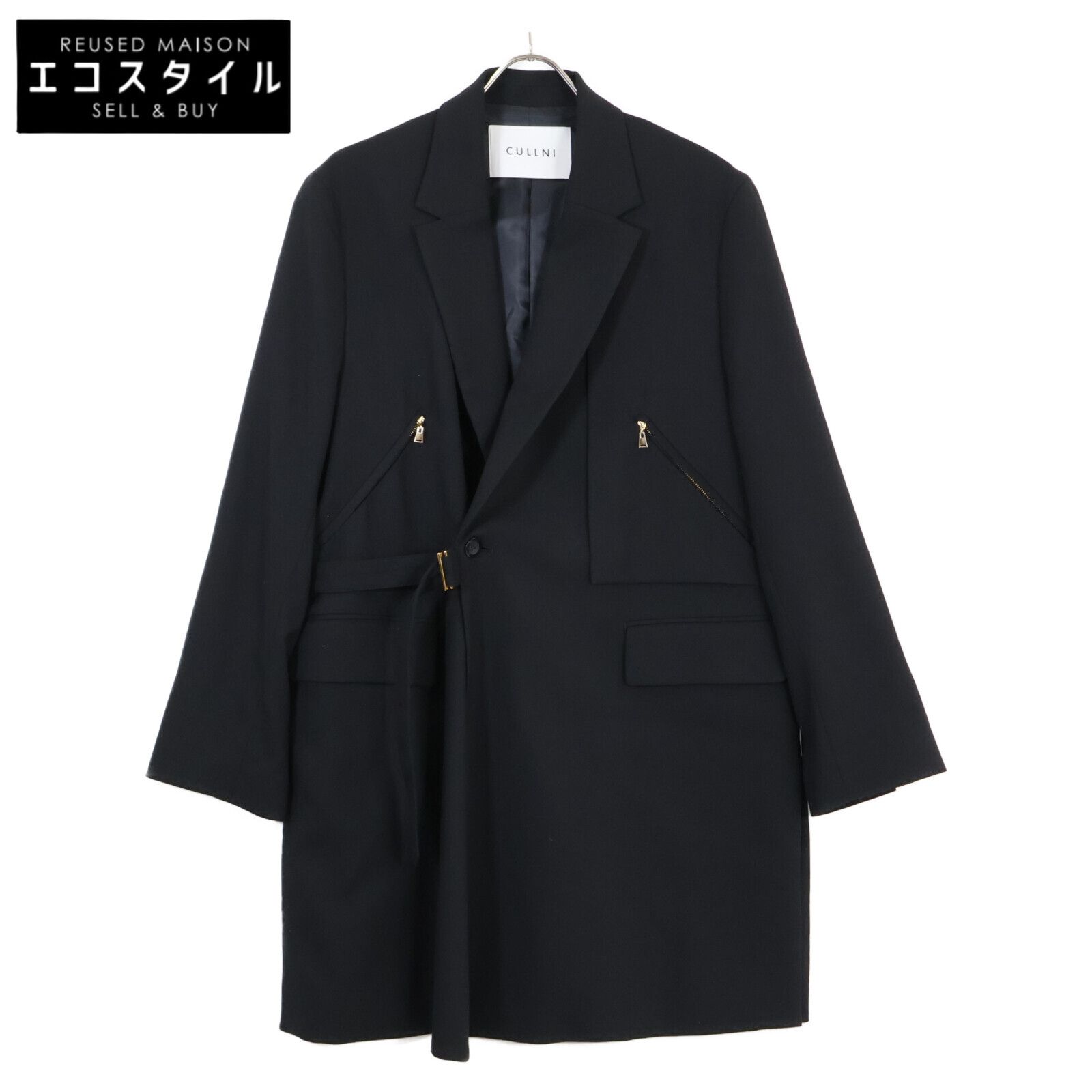 【極美品】CULLNI　クルニ　テーラードジャケット　タイロッケンジャケット　M クルニ ジャケット 極美品】CULLNI クルニ テーラードジャケット タイ