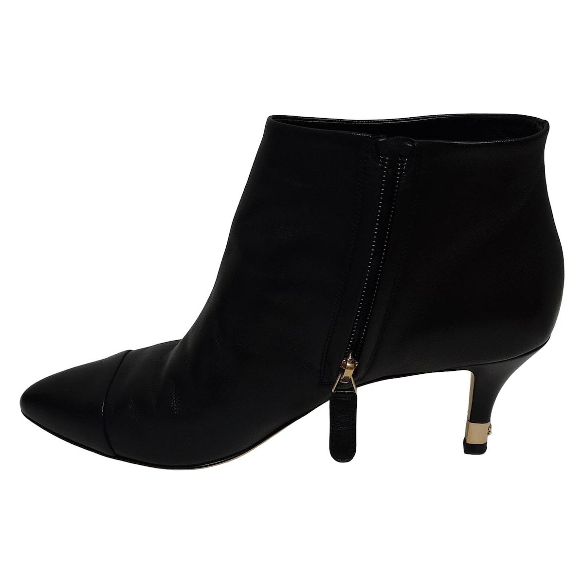 CHANEL(シャネル) ショートブーツ 37 1/2 c レディース - G30194 黒