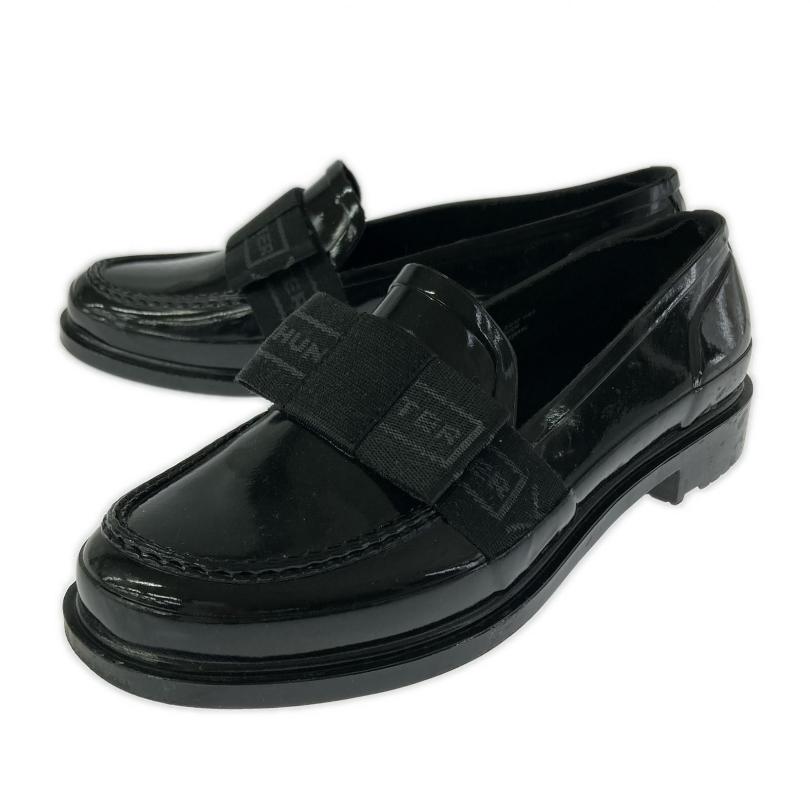 hunterのエナメルローファー HUNTER ハンター エナメルローファー sizeUE4/ブラック - メルカリ