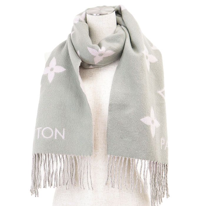 ルイ・ヴィトン　マフラー モノグラムジャイアント エシャルプ レイキャビック LOUIS VUITTON ルイ・ヴィトン マフラー エシャルプ・レイキャビック