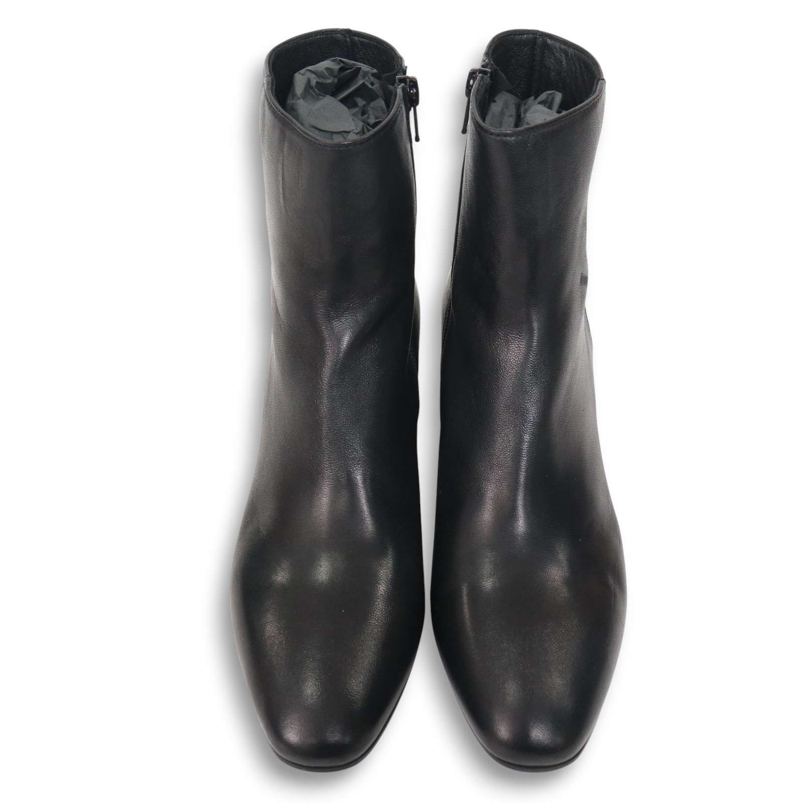 イタリア製 IENA イエナ MADE 194 NAPPA ナッパ レザー ヒール ショート ブーツ Sz.39 レディース 黒