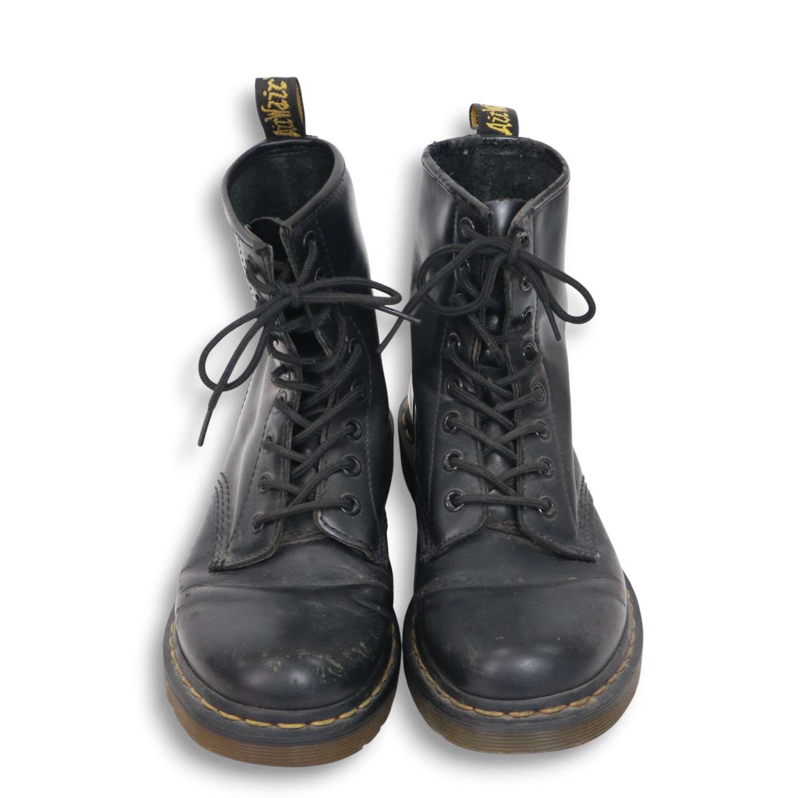 Dr. Martens ドクターマーチン 1460 W 8ホール レザー レースアップ ブーツ Sz.UK 5 US 7 24 cm レディース 黒