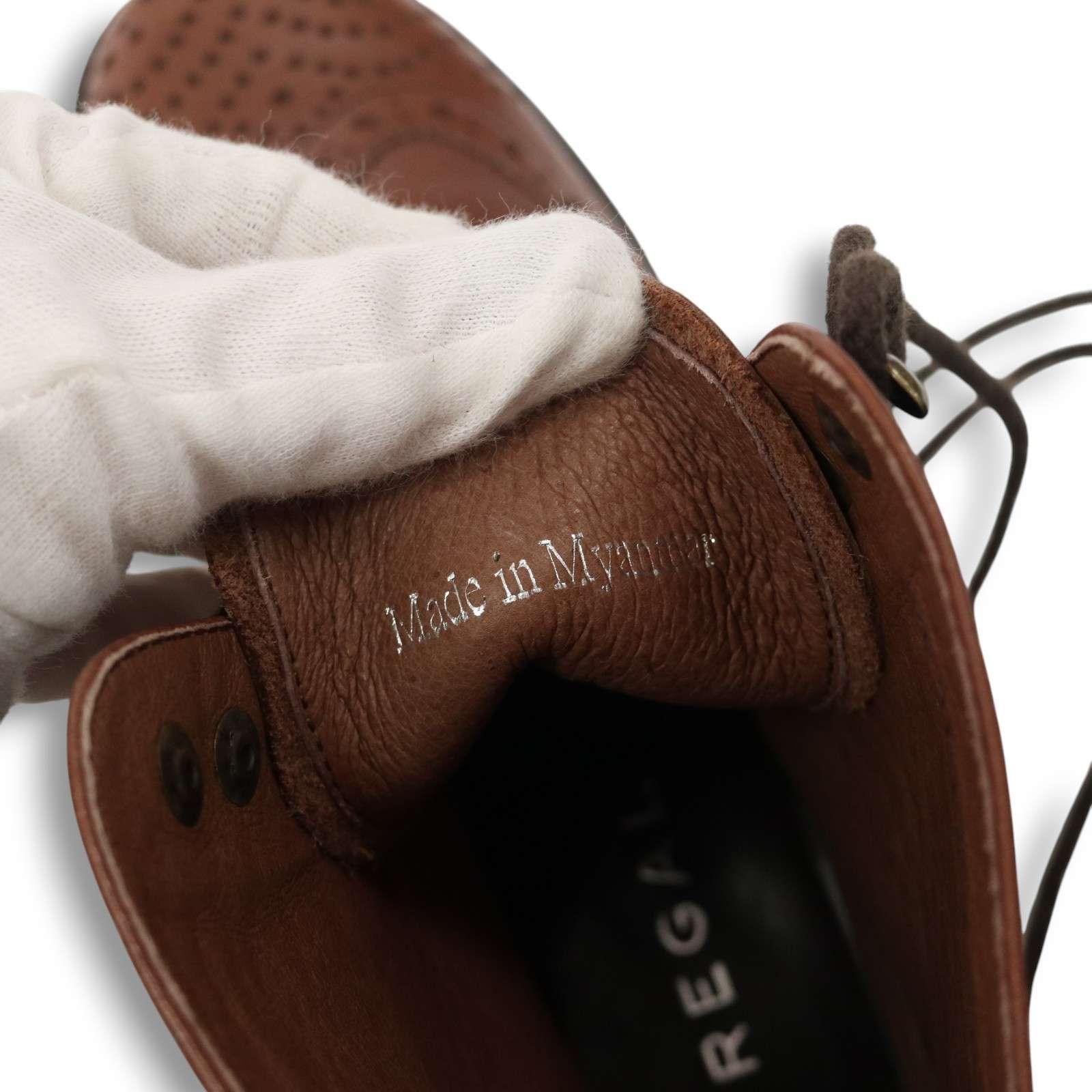  REGAL リーガル PS 2 F 56 A ウィングチップ フルブローグ レースアップ レザー ブーツ Sz.22 1 レディース ブラウン ブーツ 靴