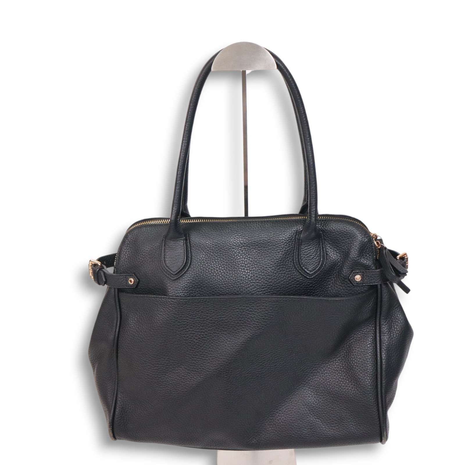 HAYNI. ヘイニ レザー ハンド ショルダー バッグ Sz.F レディース 黒 