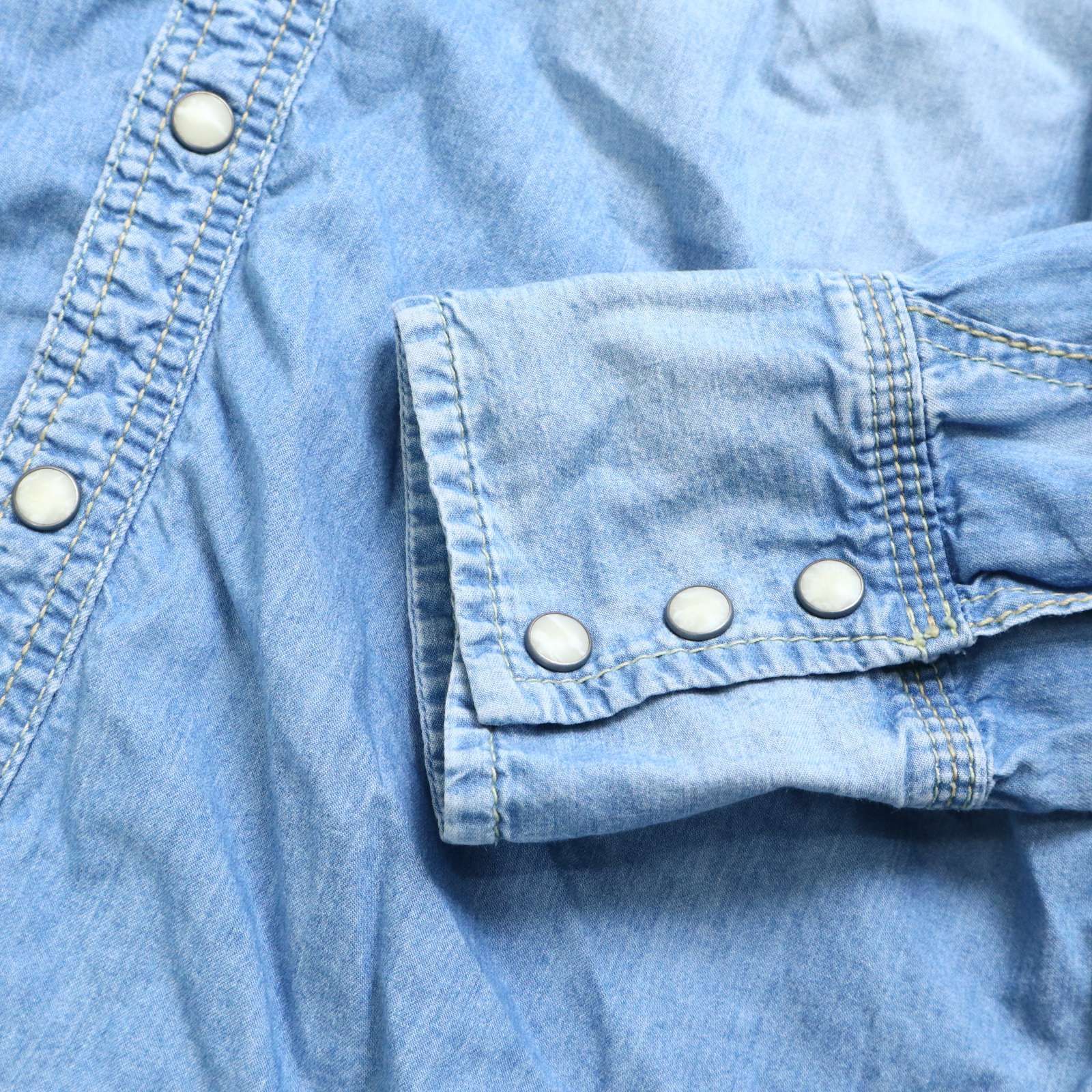 GENUINE VINTAGE GOA ゴア 通年 USED加工☆ 長袖 ウエスタン デニム