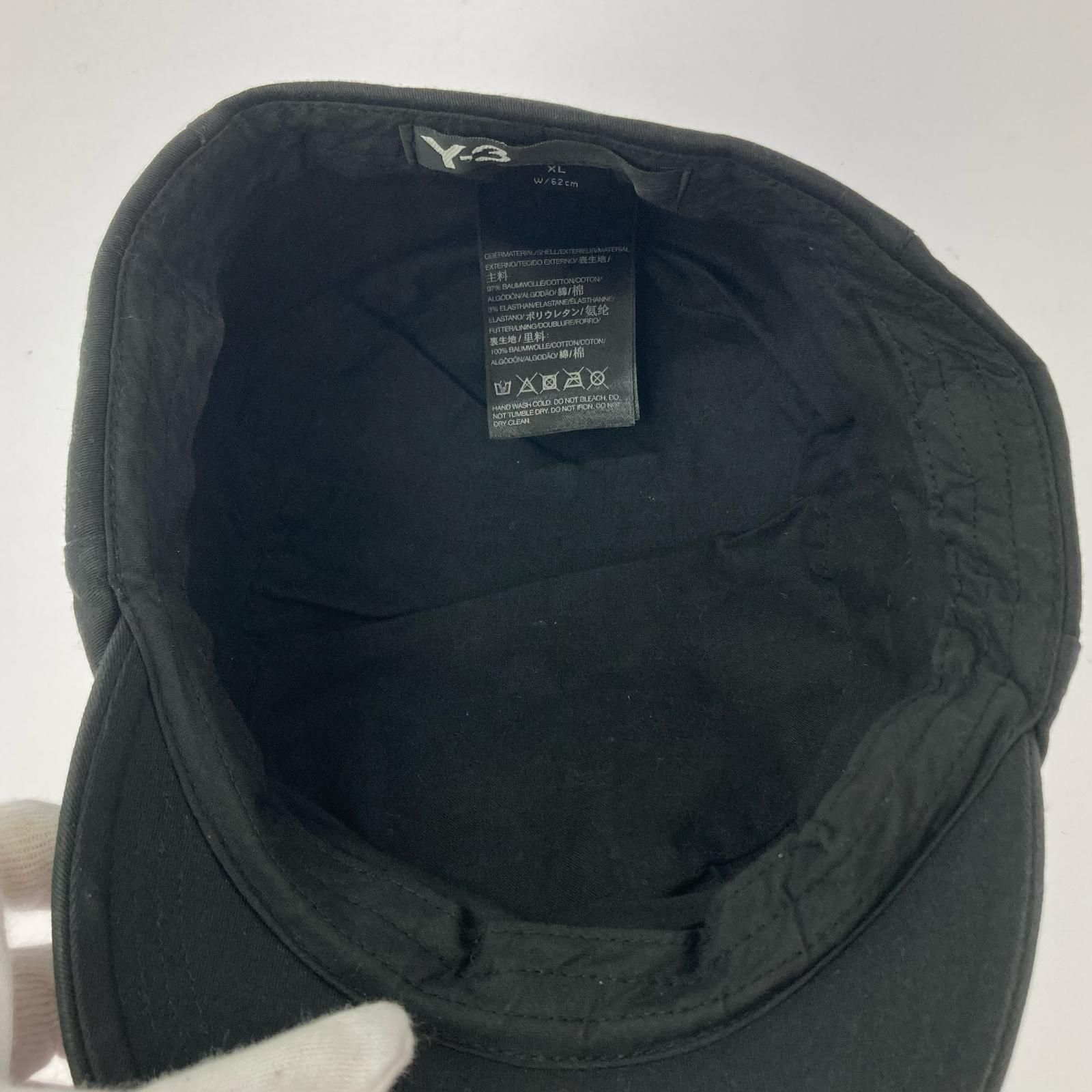 Yohji Yamamoto ヨウジヤマモトキャスケット sizeXL W/62cm/ブラック