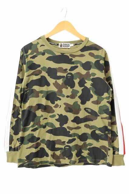 アベイシングエイプ A BATHING APE サイドライン カモフラ ロング