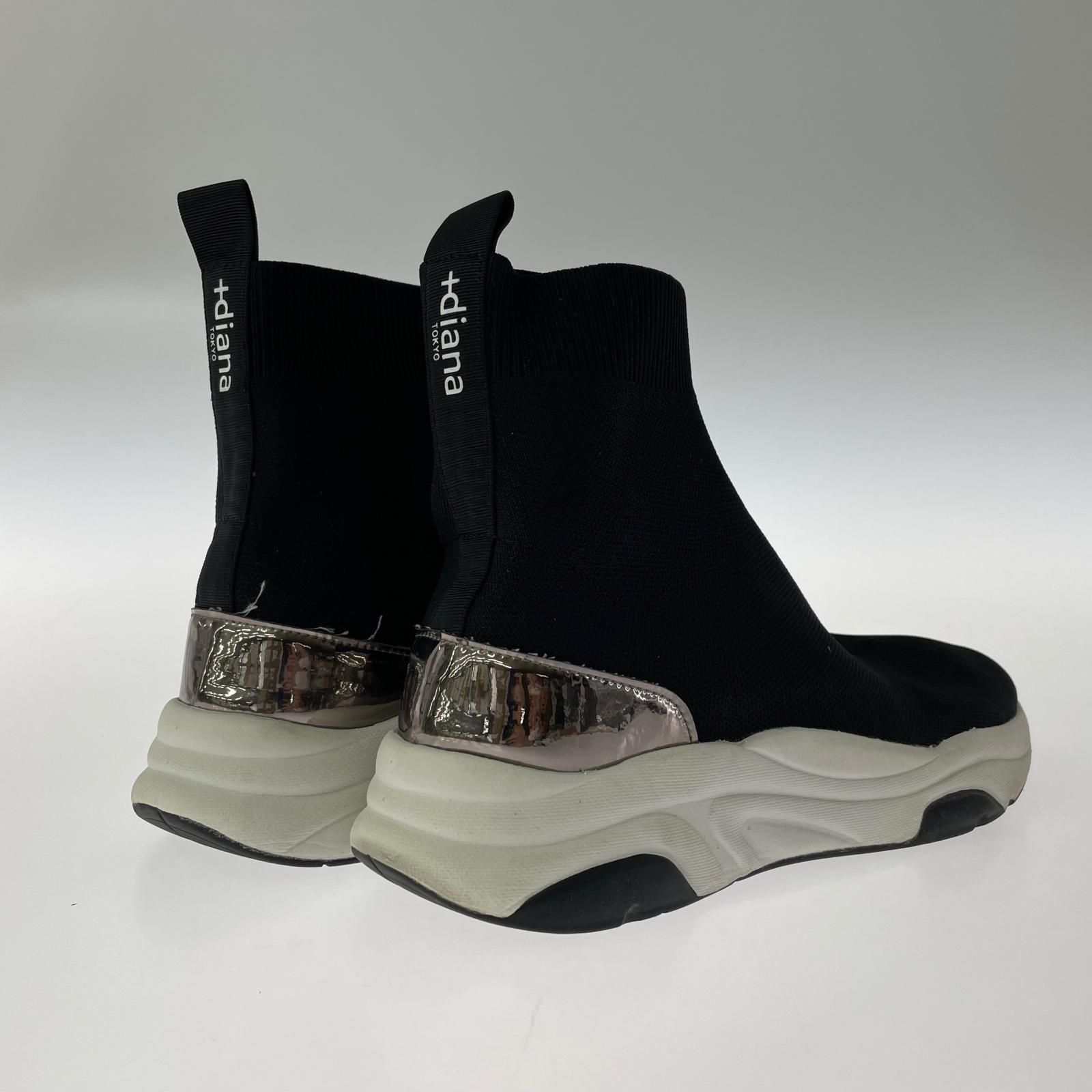 diana プラスダイアナ ブーツスニーカー size表記なし ブラック