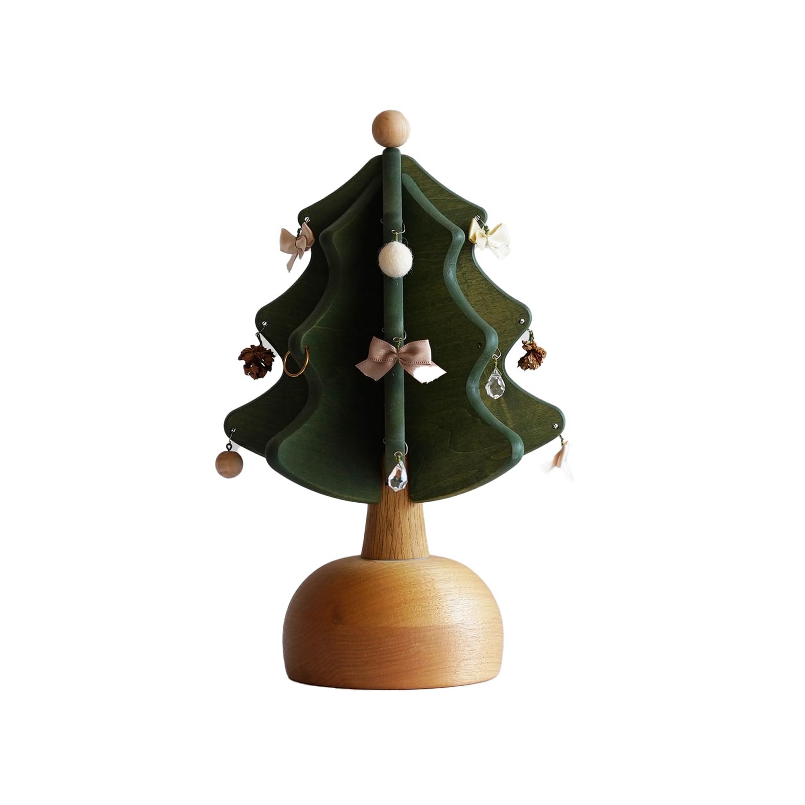 オークヴィレッジ オルゴールツリー プチplus グリーン 日本製 オルゴール曲