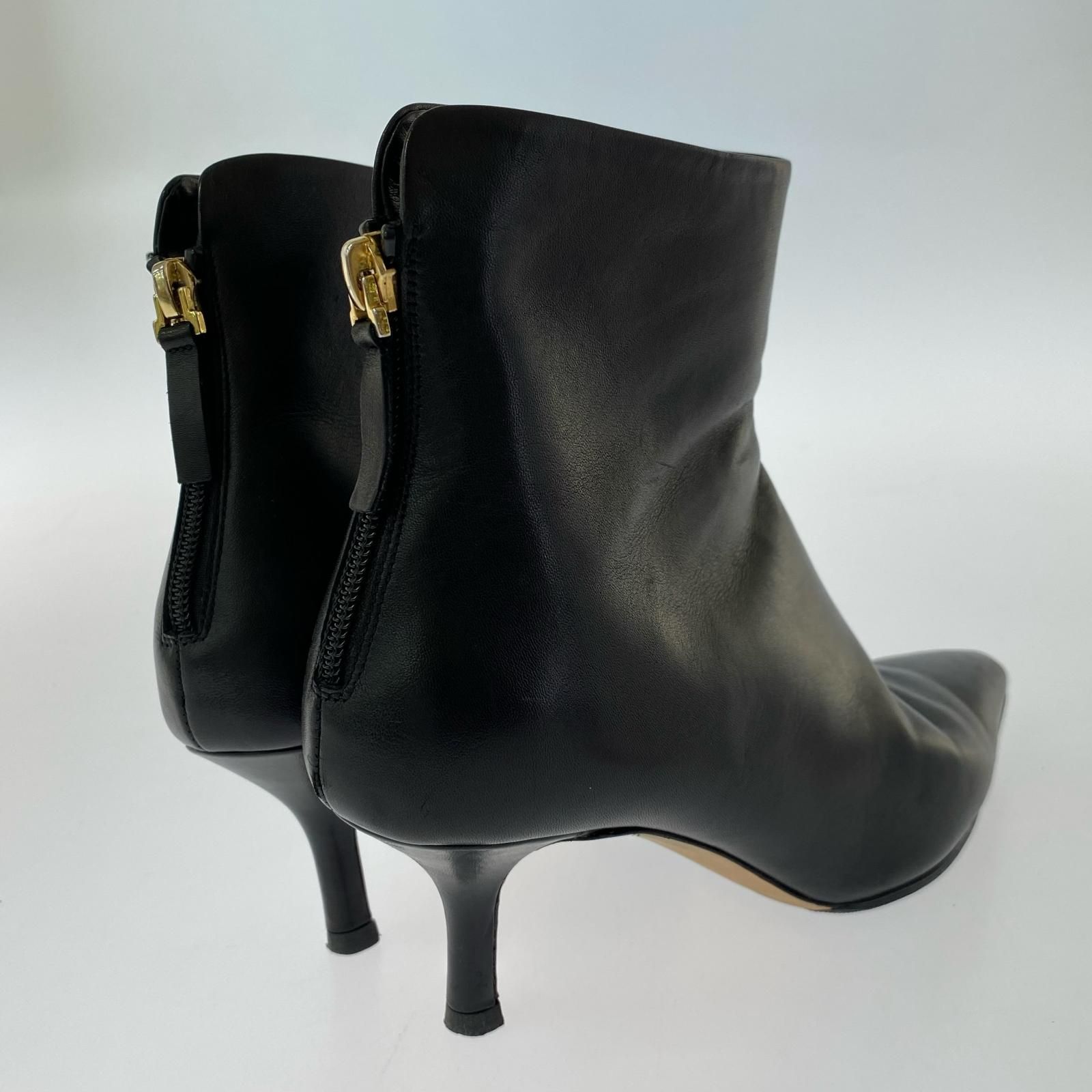 BRENTA ブレンタ レザーショートブーツ size37/ブラック - メルカリ