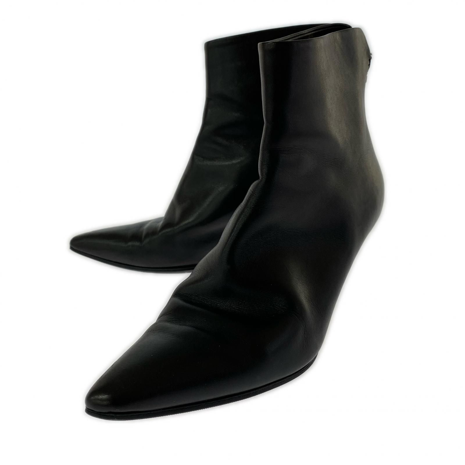 BRENTA ブレンタ レザーショートブーツ size37/ブラック - メルカリ