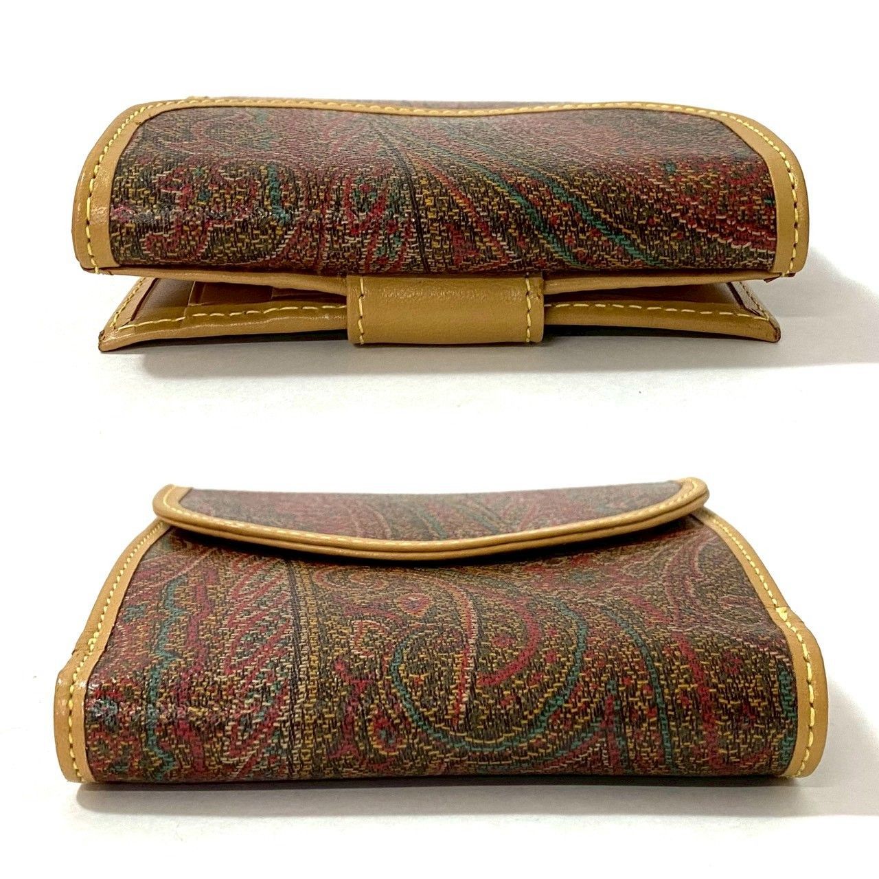 エトロ 財布 メンズ ETRO 二つ折り財布 ペイズリー柄 PVCコーティング