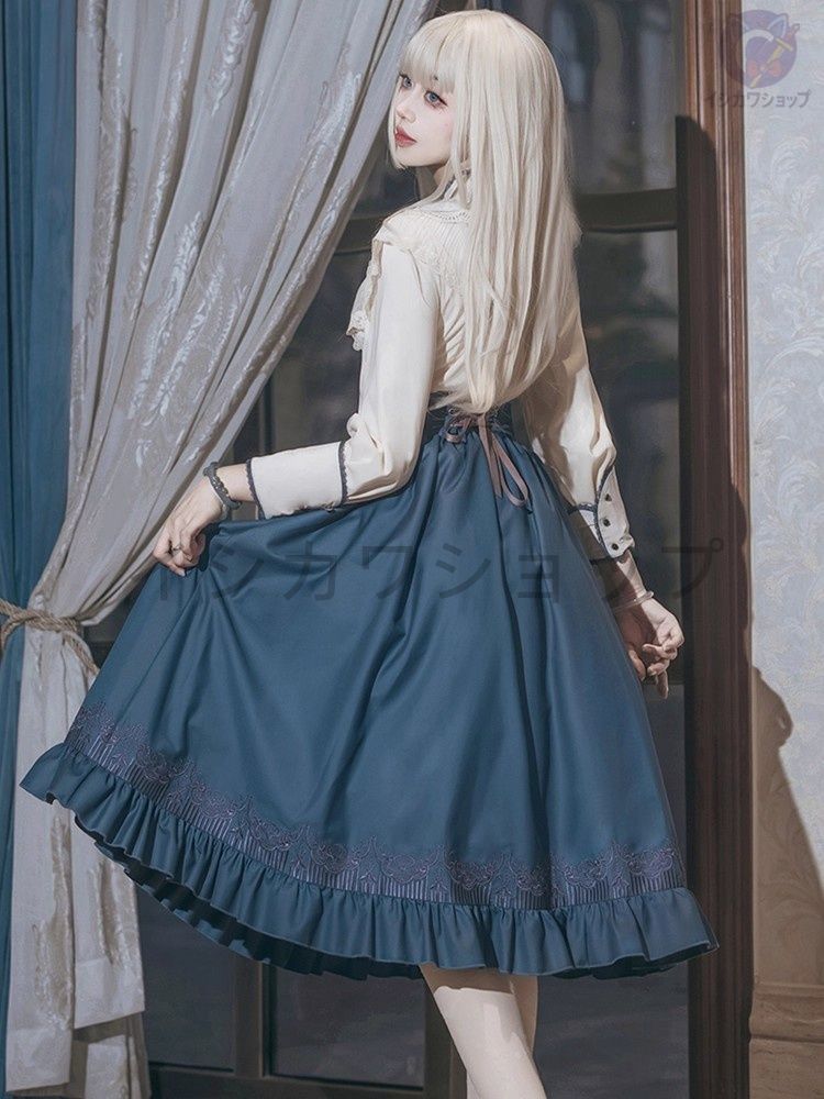日常 エレガント 宮廷風 フレンチ 学院 ブリティッシュ ロリータ セットアップ おしゃれ フォーマル パーティー イベント 特別な日 清楚系 大人 上品 洗練