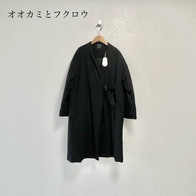 美品◎オオカミとフクロウ◎ブラック ロングコート 未使用品 / 人気完売品 オオカミとフクロウ オオカミと唄うたいのグリ