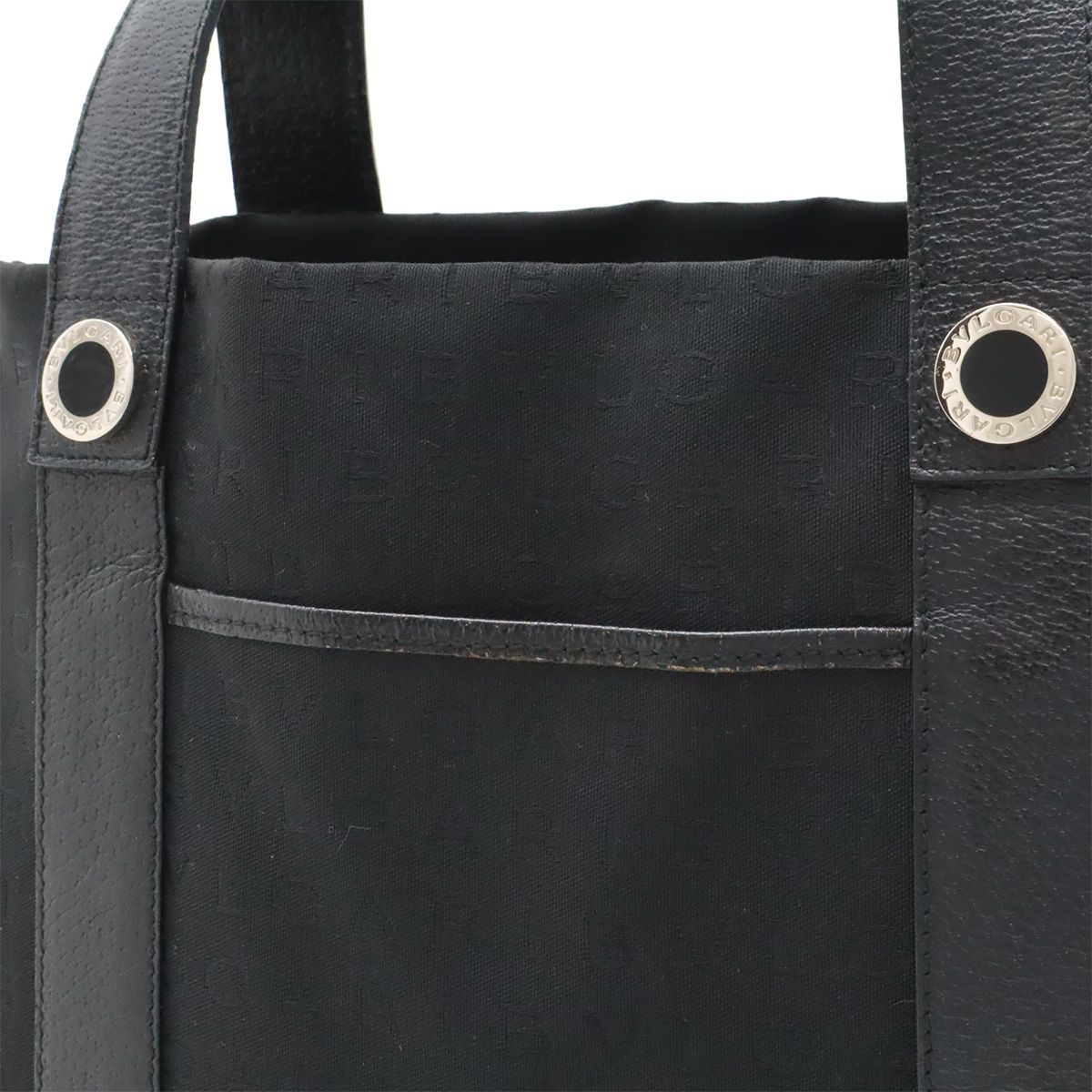 BVLGARI ブルガリ ロゴマニア トートバッグ ハンドバッグ キャンバス