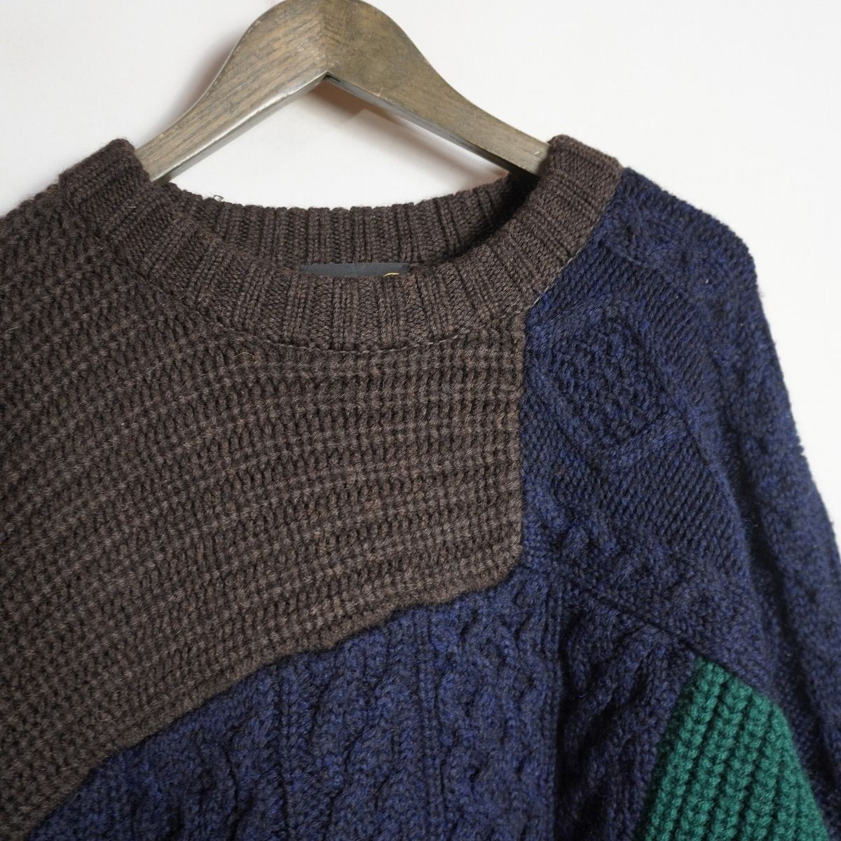 美品 kolor カラー ニット セーター プルオーバー ウール クレイジー