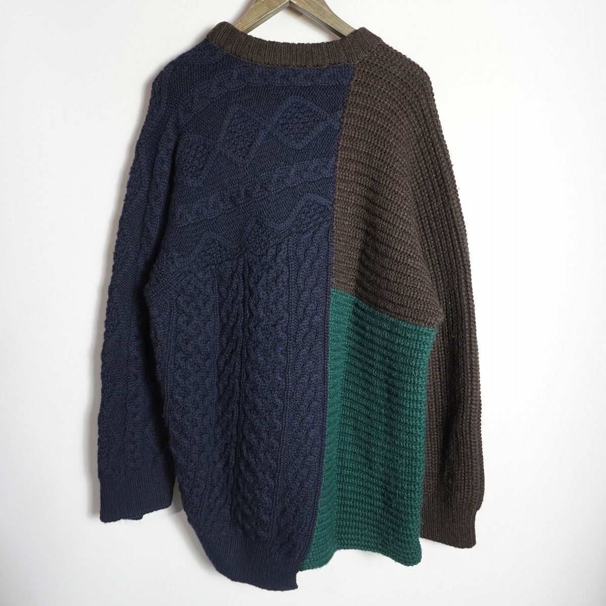 美品 kolor カラー ニット セーター プルオーバー ウール クレイジー