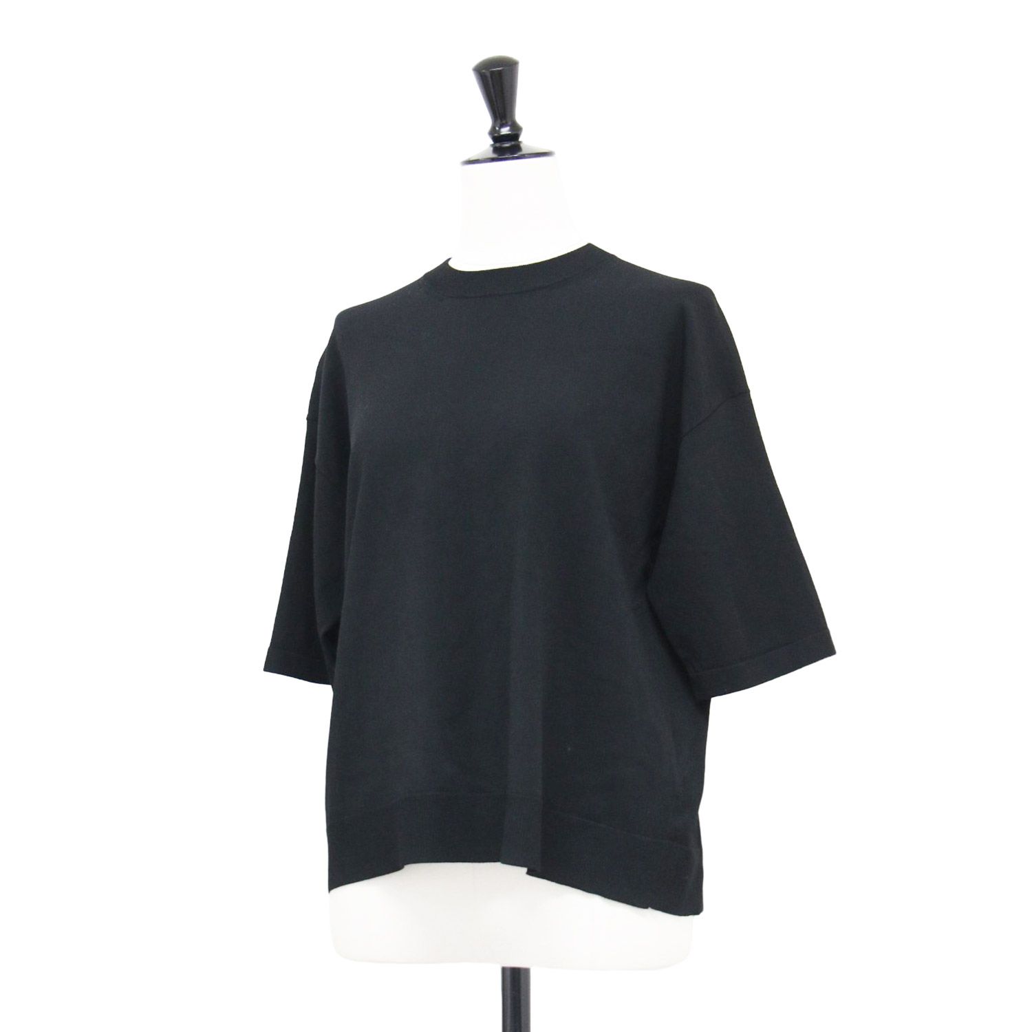 theory luxe セオリーリュクス Tシャツ ブラック 黒 サイズ:38(M) | 24